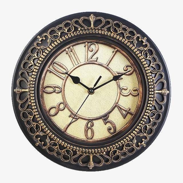 Reloj de metal vintage 25cm Antiguo