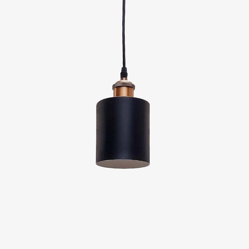 pendant light LED design with lampshade metal cylinder Loft