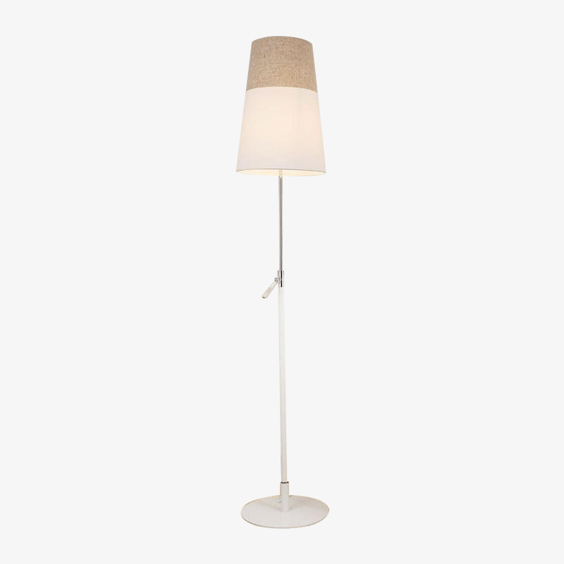 Floor lamp with lampshade in Light fabric