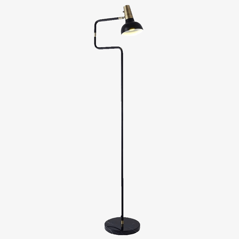 Lampadaire base marbre et lampe ajustable Sgrow