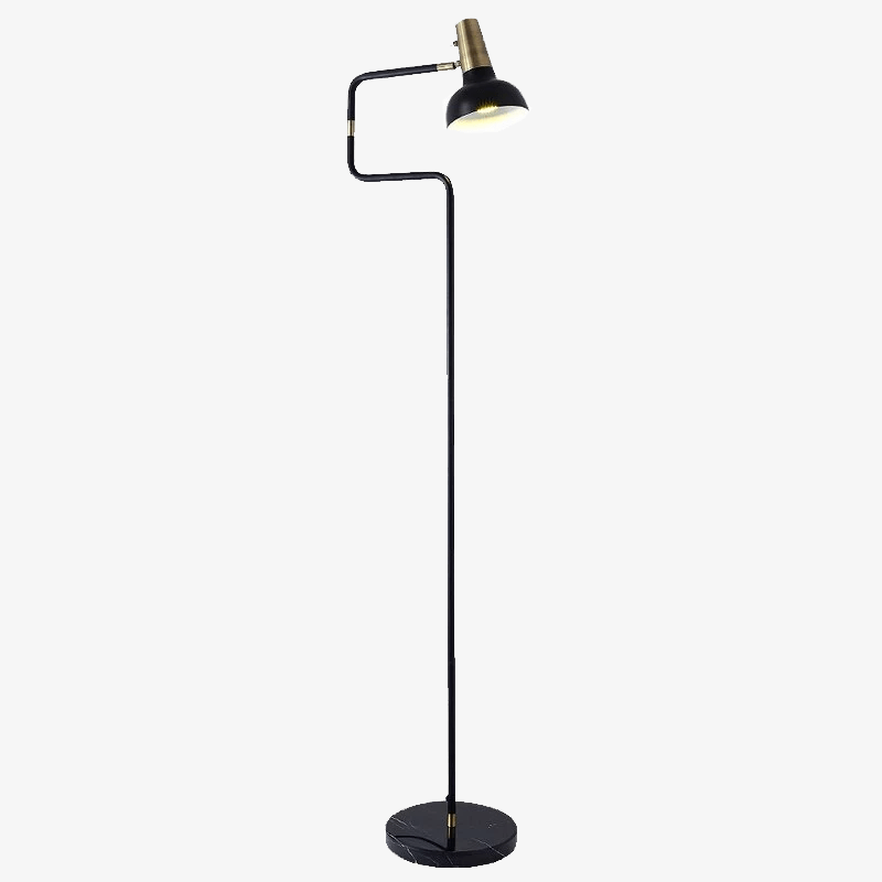 Floor lamp marble base and adjustable lamp Sgrow