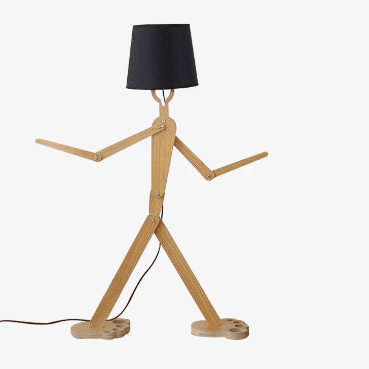 Lampadaire bonhomme moderne à LED