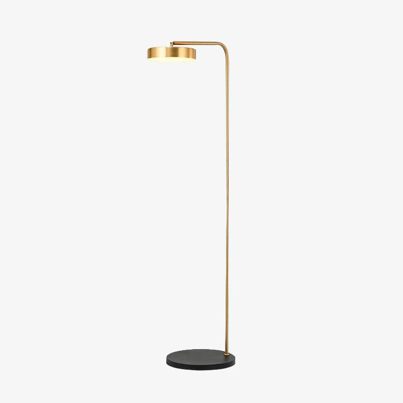 Floor lamp rounded gold design Study