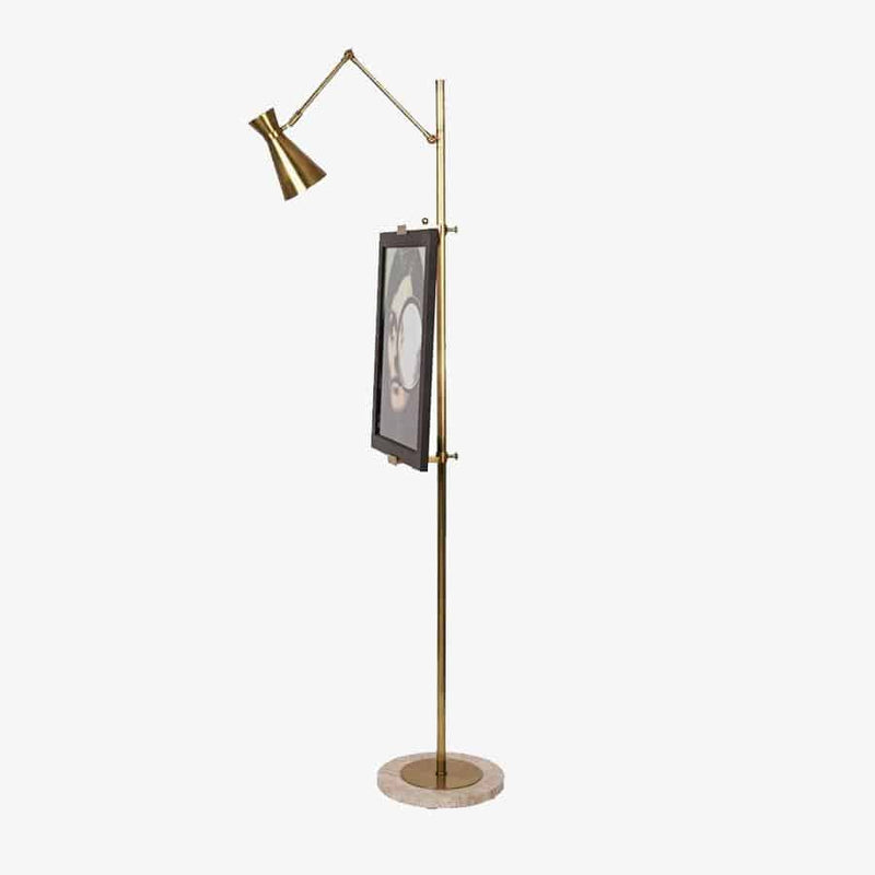 Floor lamp modern design with frame support