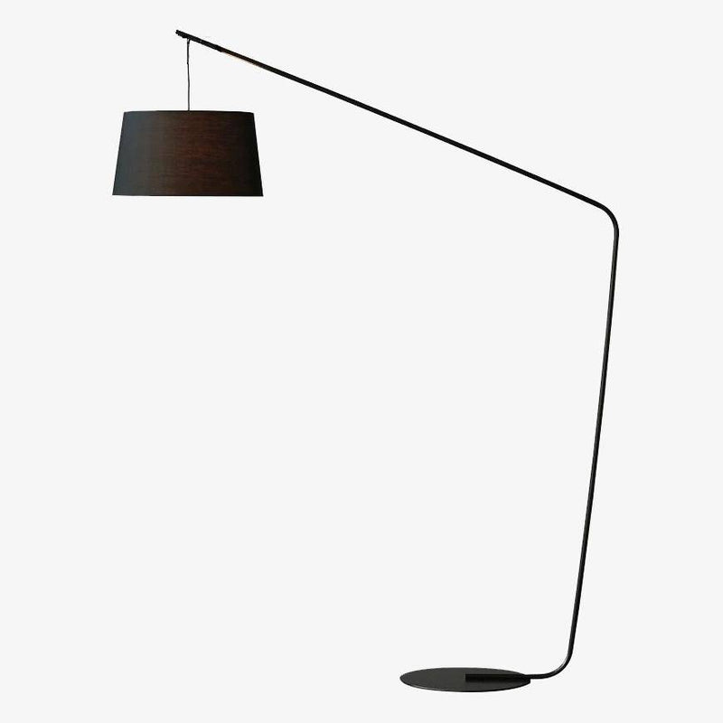 Floor lamp black design with lampshade in Creative fabric