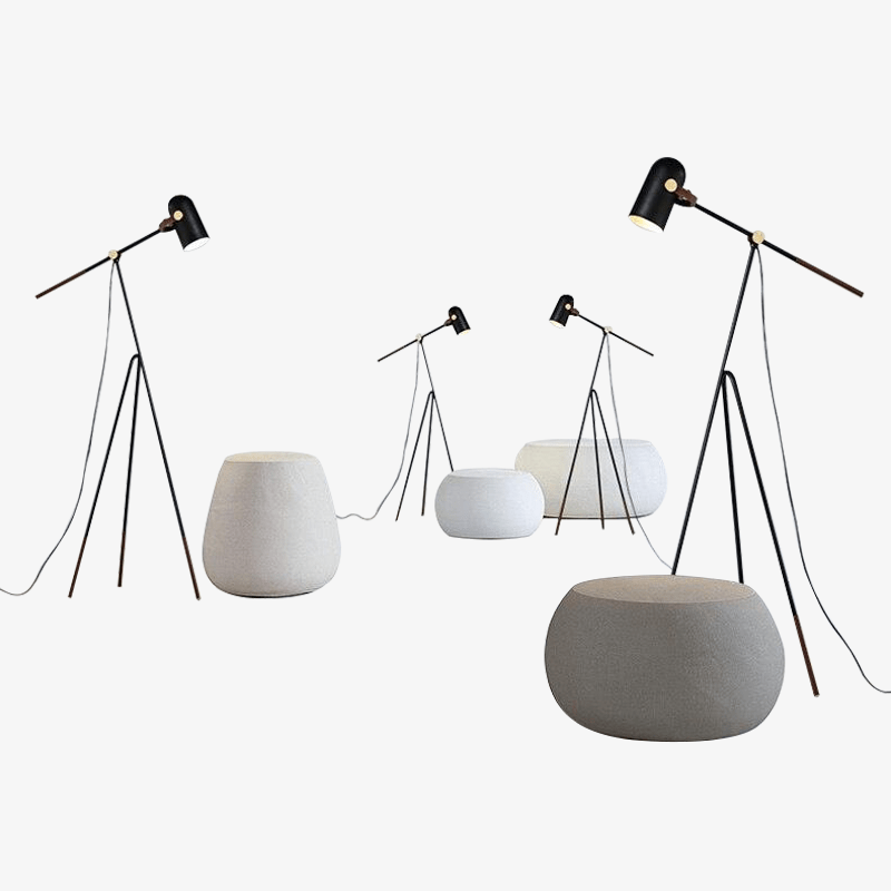 Floor lamp Adjustable LED with three floor stands