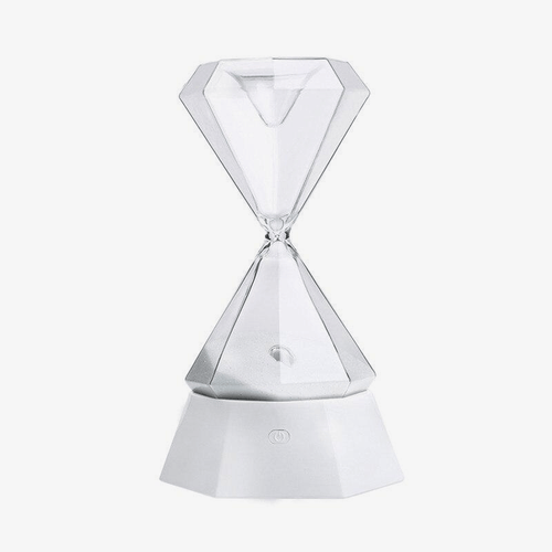 Lampe à poser design en sablier de verre Hourglass