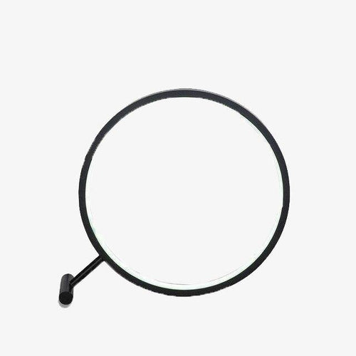 Lampe à poser design LED forme circulaire noire