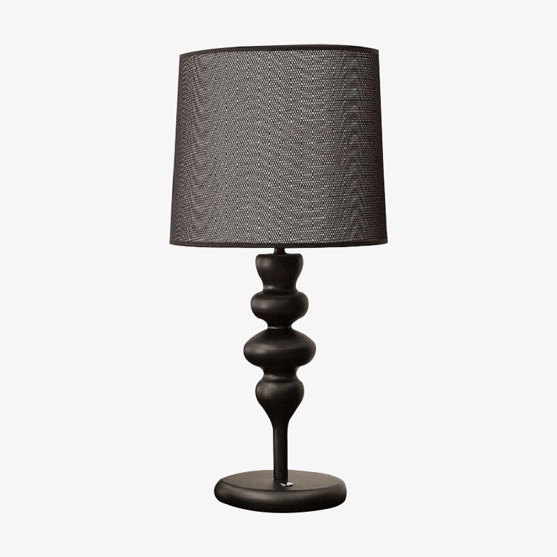 LED bedside lamp with lampshade in European fabric