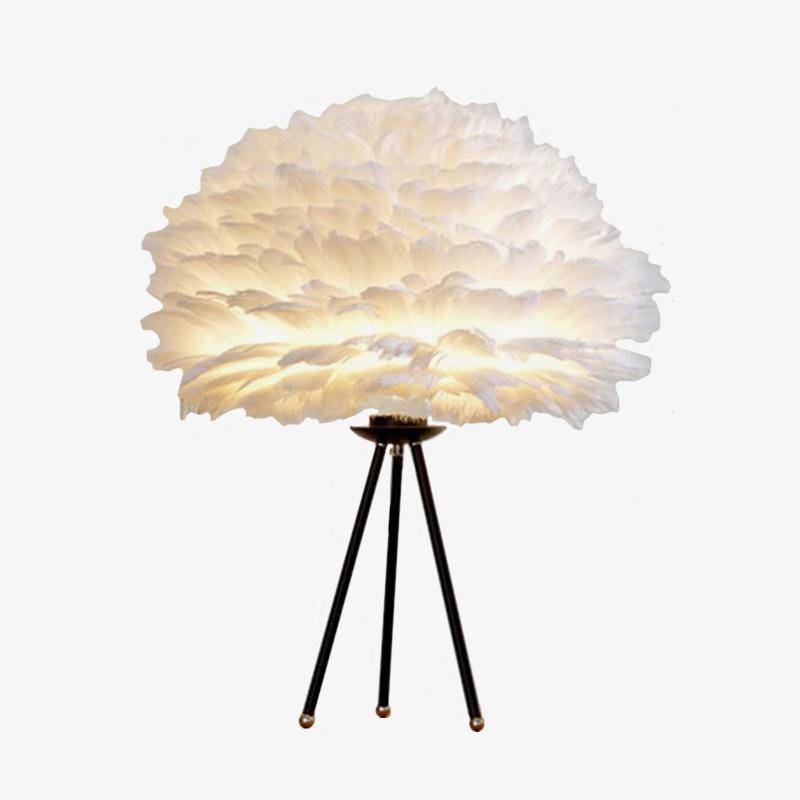 Father feather bedside lamp and tripod