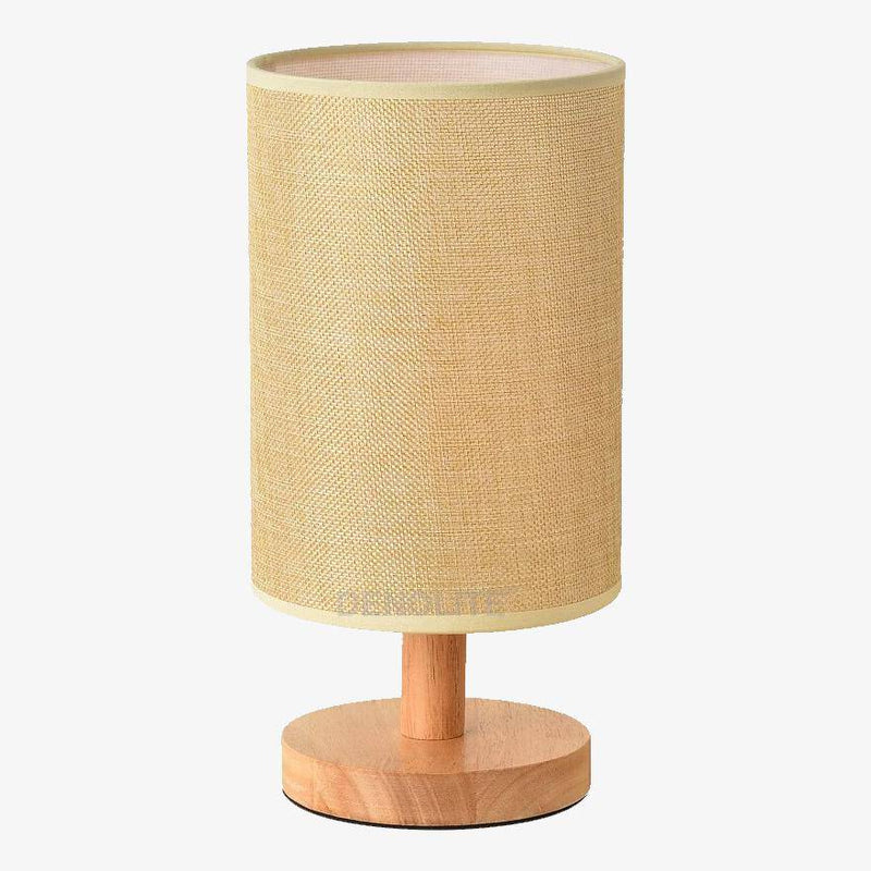 Chrome LED bedside lamp with lampshade fabric