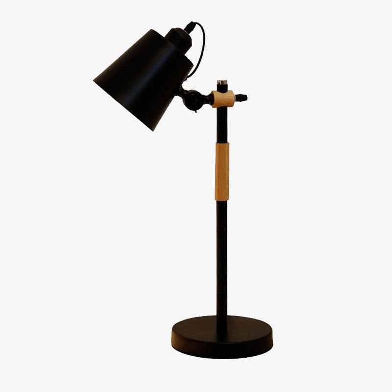 Lámpara de cabecera de madera y metal Jolanne