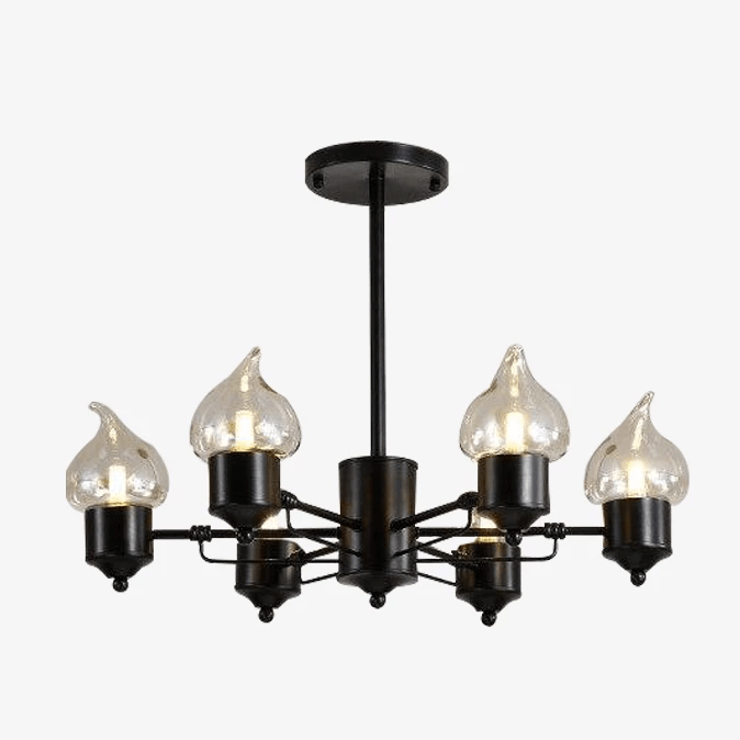 Design chandelier with modern candle lamps