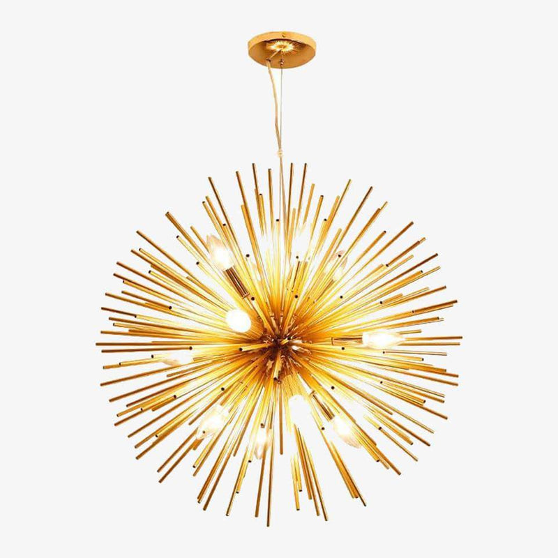 Prosperity modern design chandelier in gold aluminium