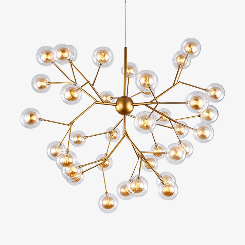 LED chandelier design tree with branch and glass balls