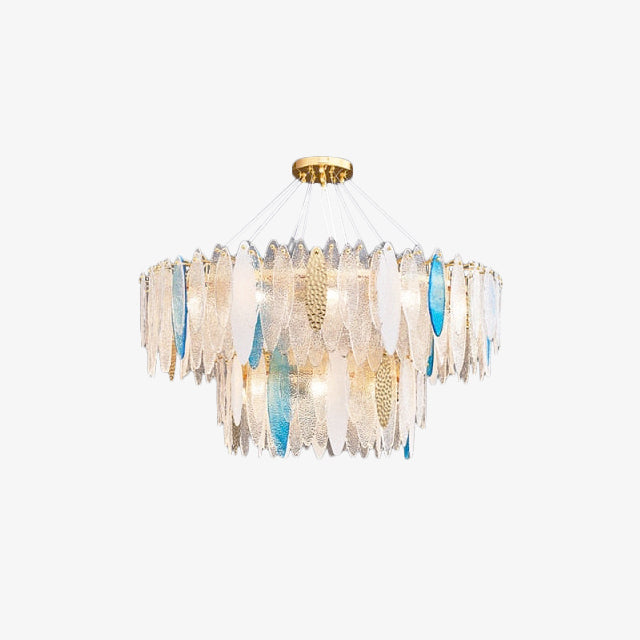 Modern chandelier with luxury glass slats Valentina