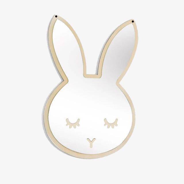 Miroir mural en forme de lapin Decoration