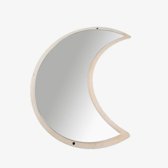 Espejo de pared en forma de luna Decoración