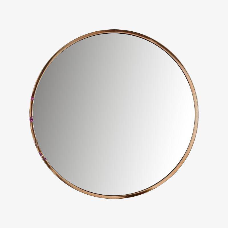 Round metal wall mirror Retro