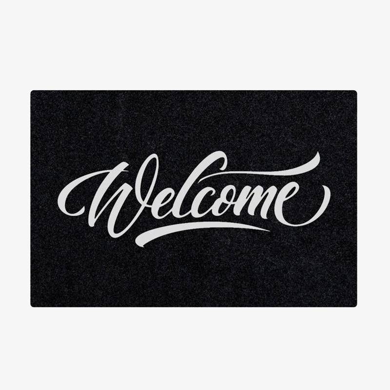 Paillasson rectangle welcome en fibre de polyester