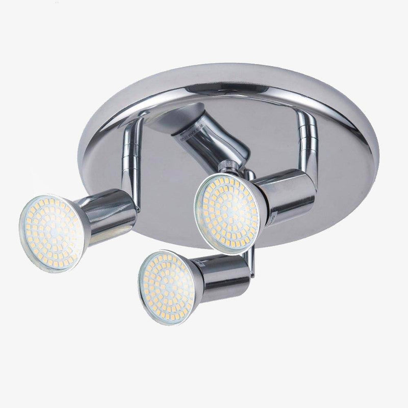 Ceiling light with Spotlights LED chrome Modern