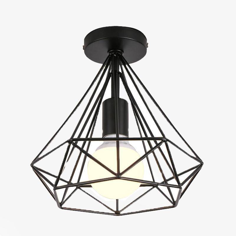 Black Scandinavian bird Cage Ceiling