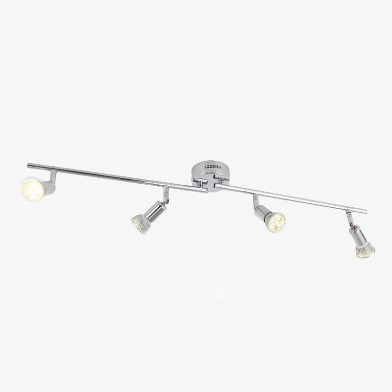 Foco LED de barra de techo cromado para interiores