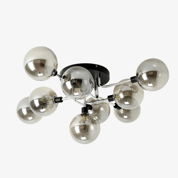 LED ceiling lamp with glass arms and balls Glass