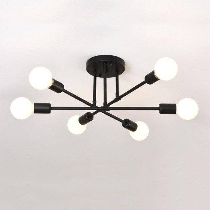 Lámpara de techo design en metal con varias lámparas Rod