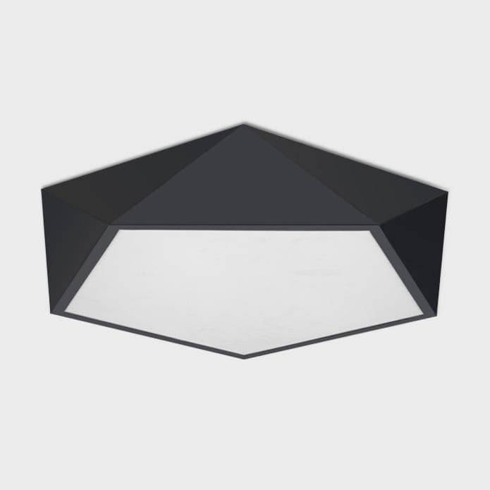 Geometric diamond-shaped LED ceiling light