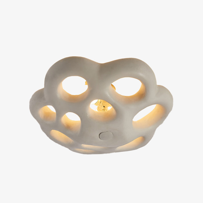 Jolia openwork LED ceiling light in flower design