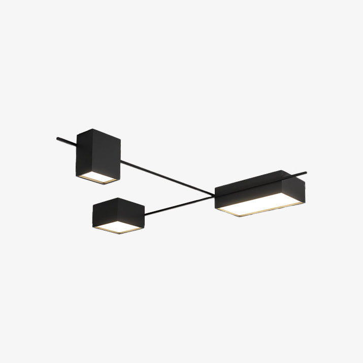 Alani industrial geometric LED ceiling lamp