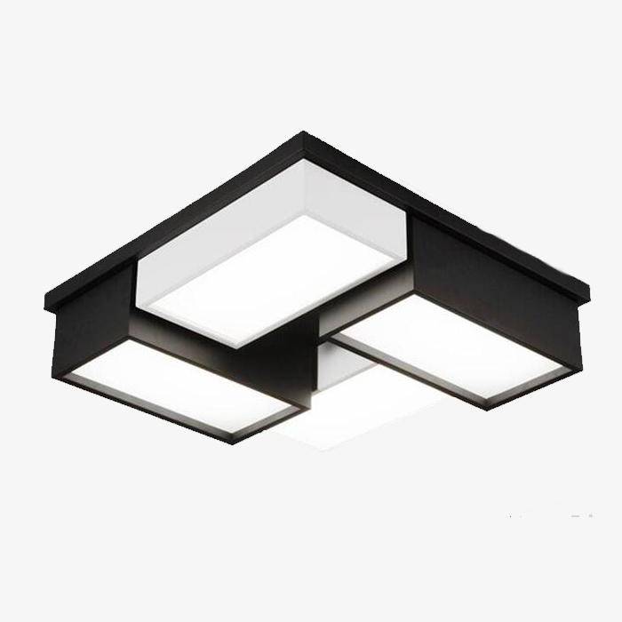 Modern design ceiling with rectangular LED