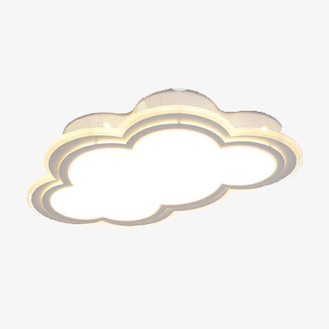 LED Child ceiling lamp in the shape of a cloud