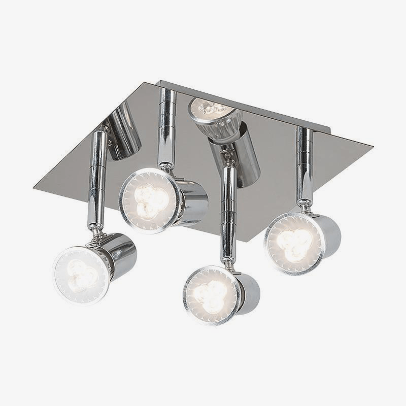 Chrome LED ceiling light at Spotlights Home