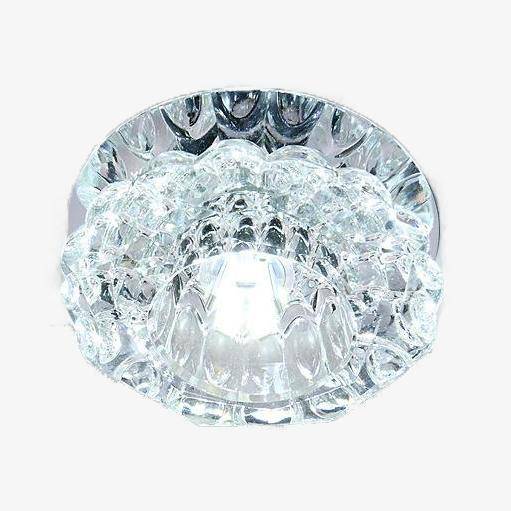 Crystal and mirror LED ceiling light