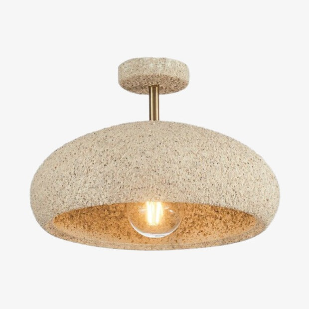 Modern ceiling light with lampshade stone style Kery