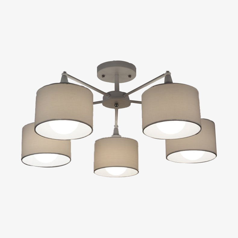 Modern ceiling lamp with multiple conical shades Romero