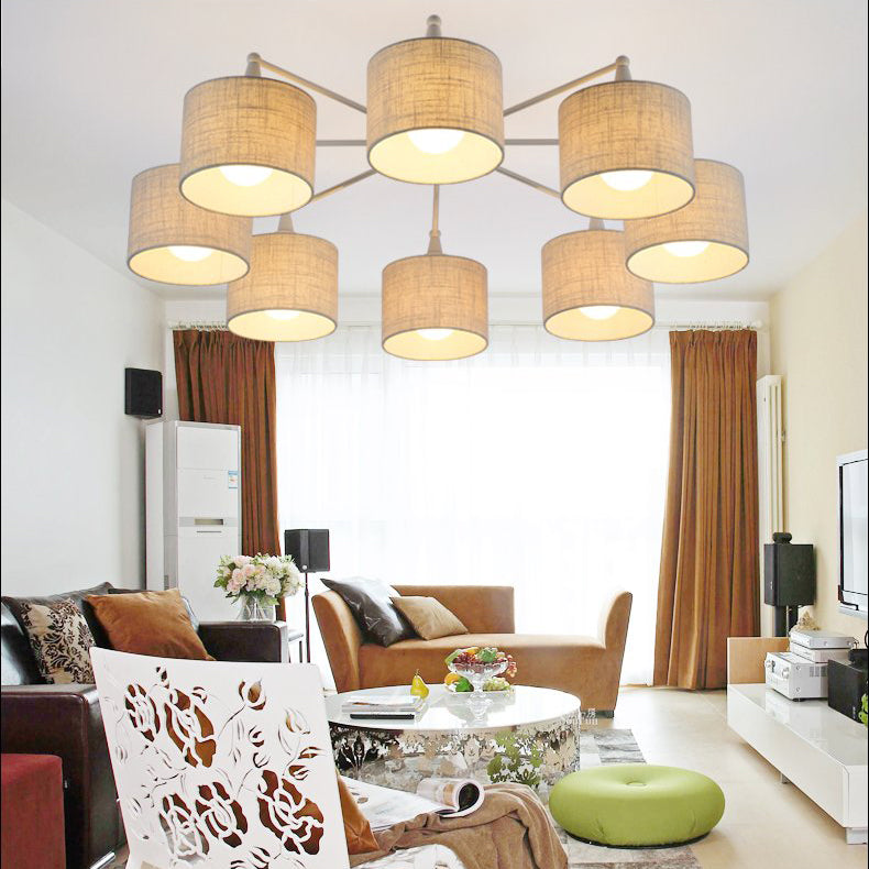 Modern ceiling lamp with multiple conical shades Romero