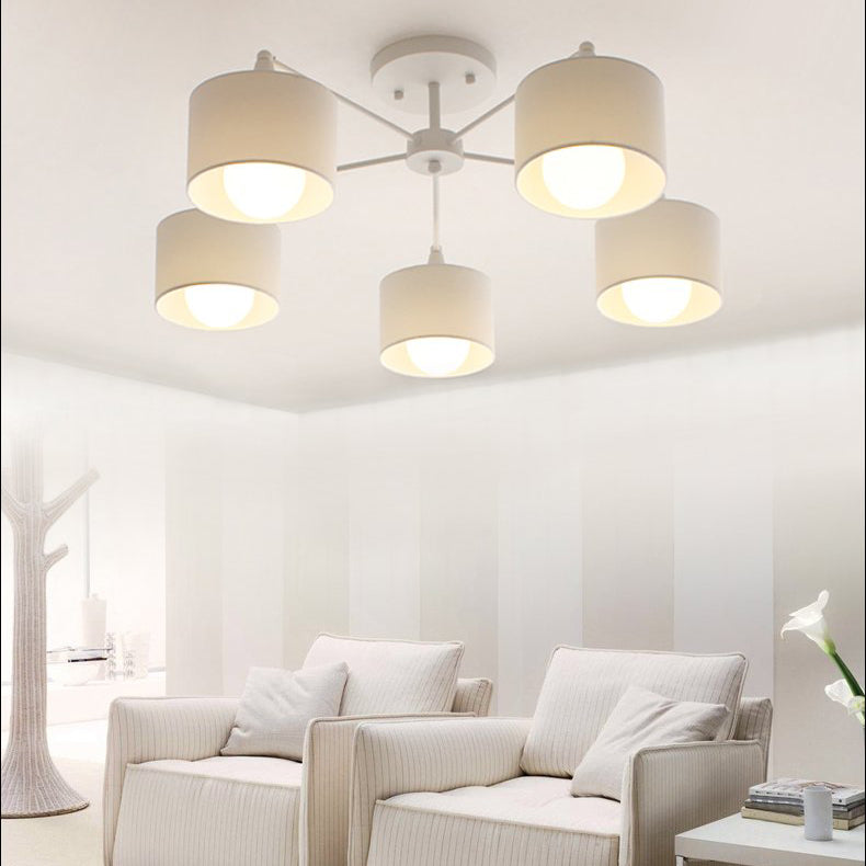 Modern ceiling lamp with multiple conical shades Romero