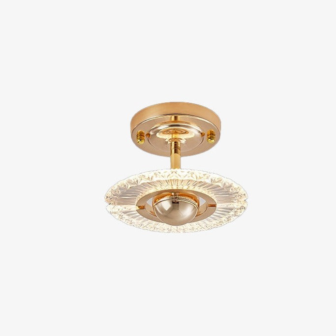 Modern LED ceiling light in luxury crystal