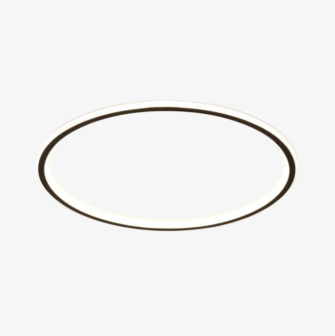 Marisol modern LED ceiling light in the shape of a metal ring