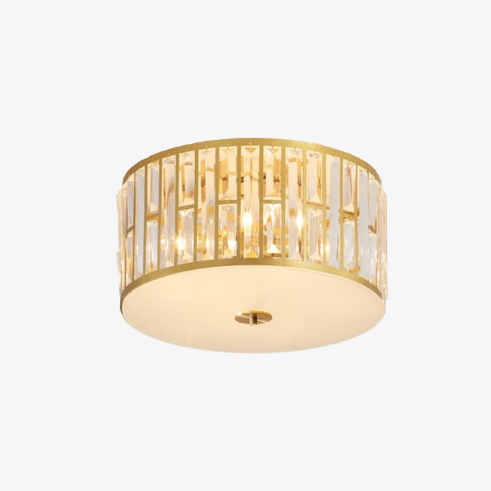 Modern luxury gold ceiling lamp in crystal Pylonna