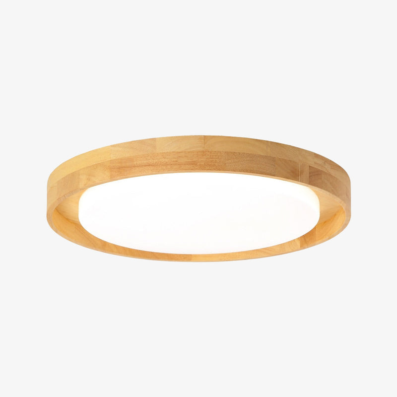 Scandinavian round wooden ceiling lamp Adartza