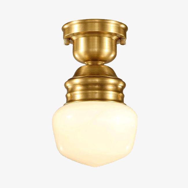 Lámpara de techo vintage con soporte dorado