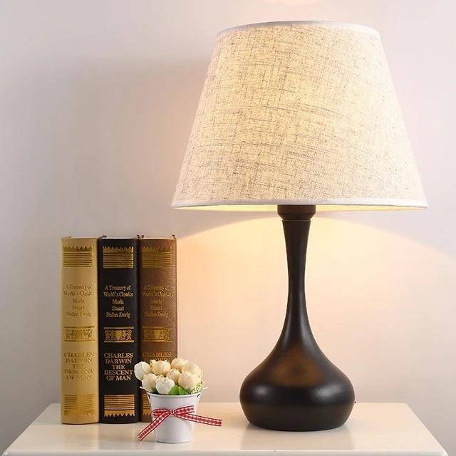 Design bedside lamp with lampshade in Thailand fabric