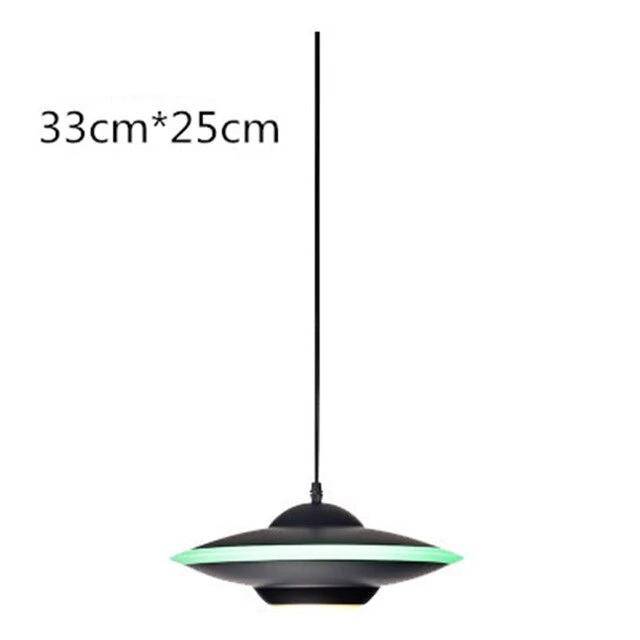 pendant light LED colored flying saucer