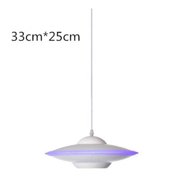 Lámpara de suspensión Platillo volante de colores LED