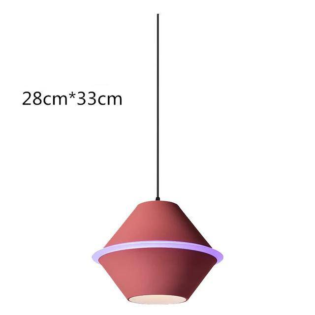 pendant light LED colored flying saucer