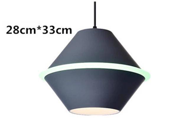 pendant light LED colored flying saucer